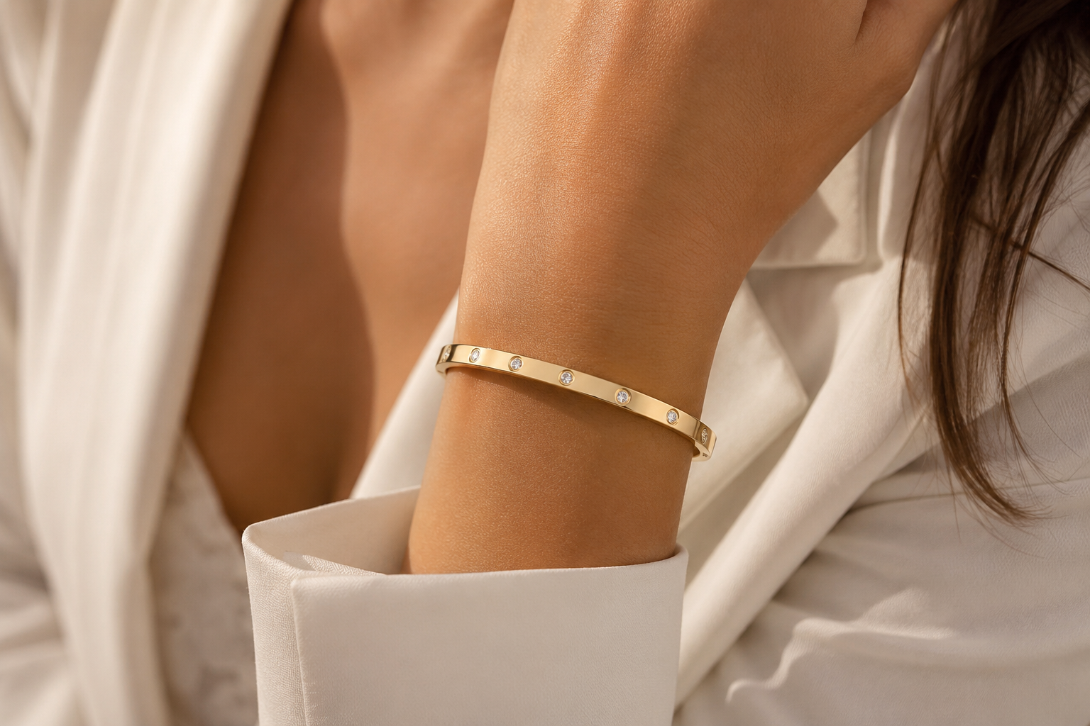 Aurelia Crystal Bangle