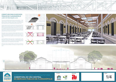 COBERTURA DO VÃO CENTRAL DO MERCADO PÚBLICO DE FLORIANÓPOLIS