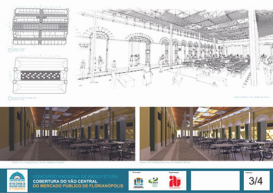 COBERTURA DO VÃO CENTRAL DO MERCADO PÚBLICO DE FLORIANÓPOLIS