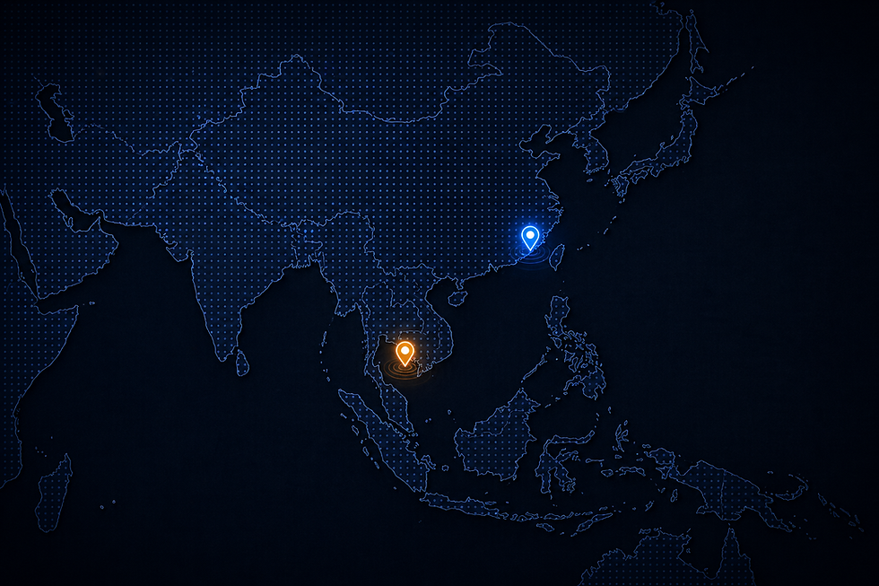 TEAMFORCE GEAR production facilities in China and Cambodia