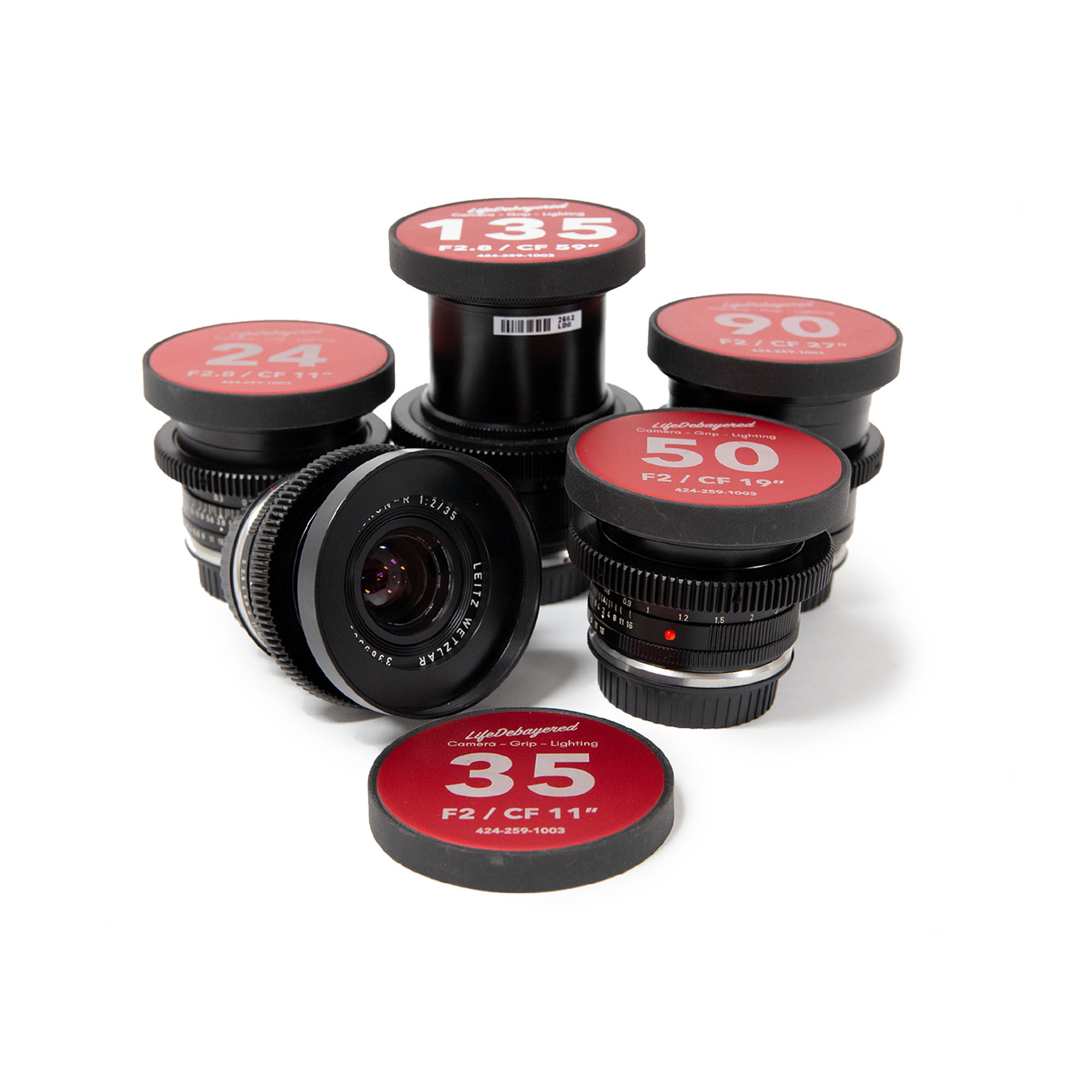 Leica Summicron-R Cinemod Prime Lens kit