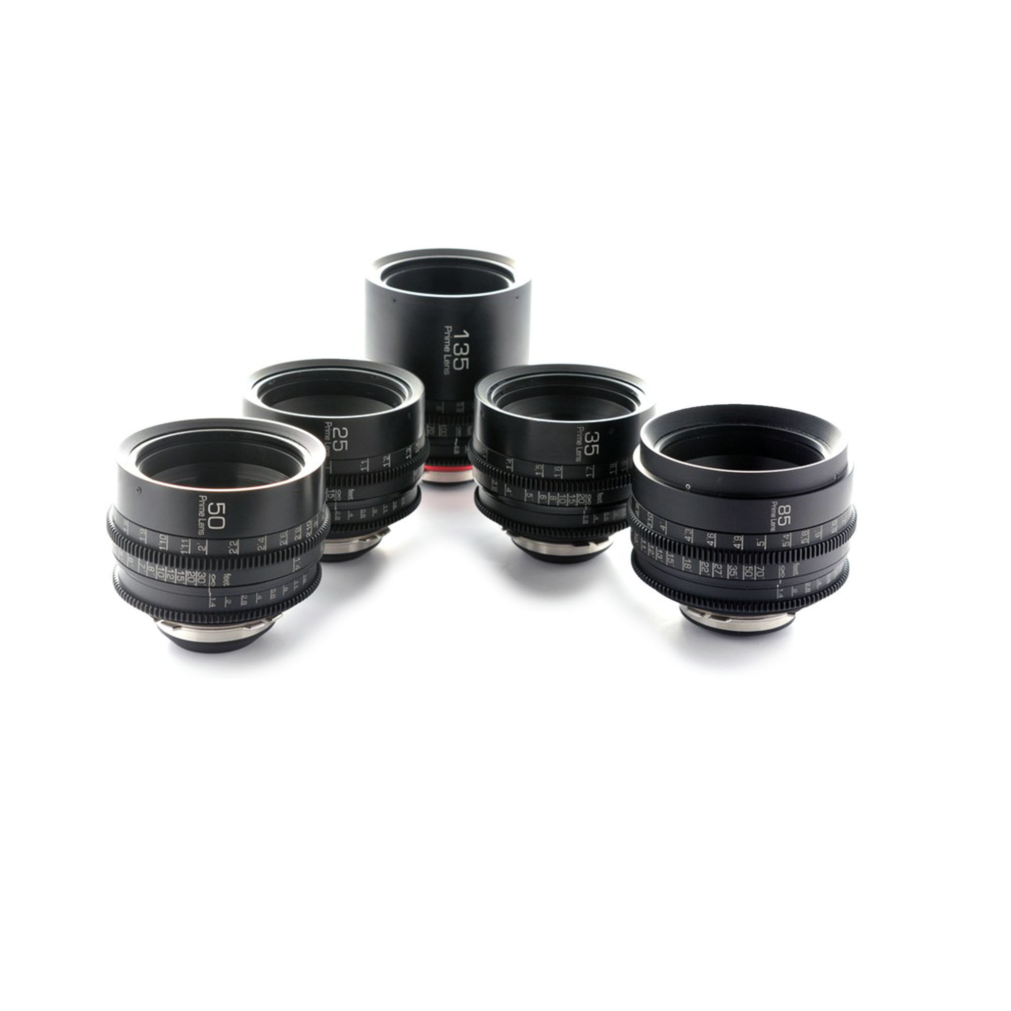 Zeiss Vintage Contax GL Optics Rehouse PL Mount Primes set