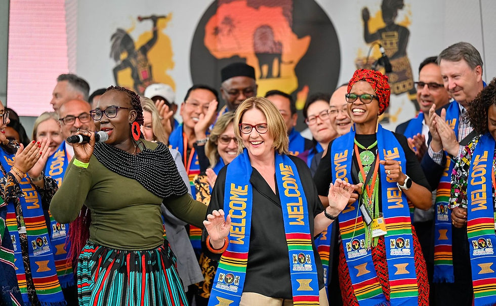 Premier Jacinta Allan at the 2025 AMCF.