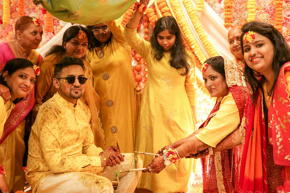 traditional haldi ceremony setup”