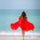 Thumbnail: Short Midi Red Wrap Dress