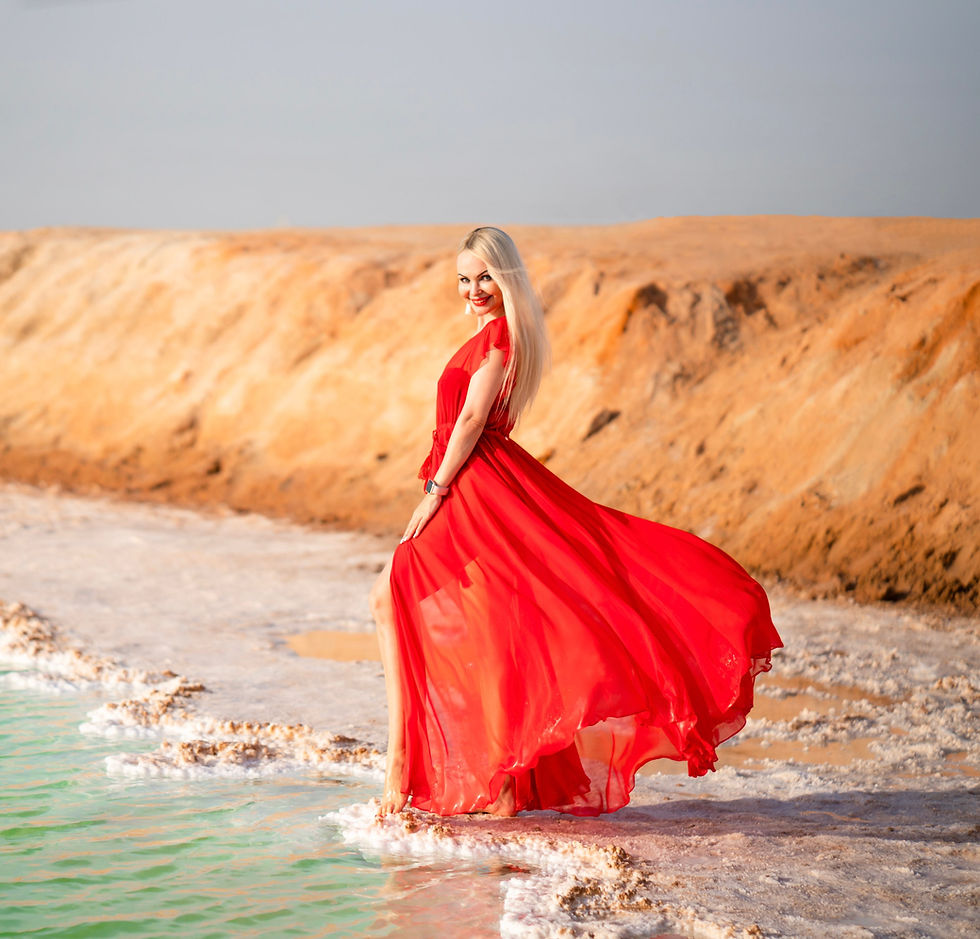 Thumbnail: Fiery Red beach dress 