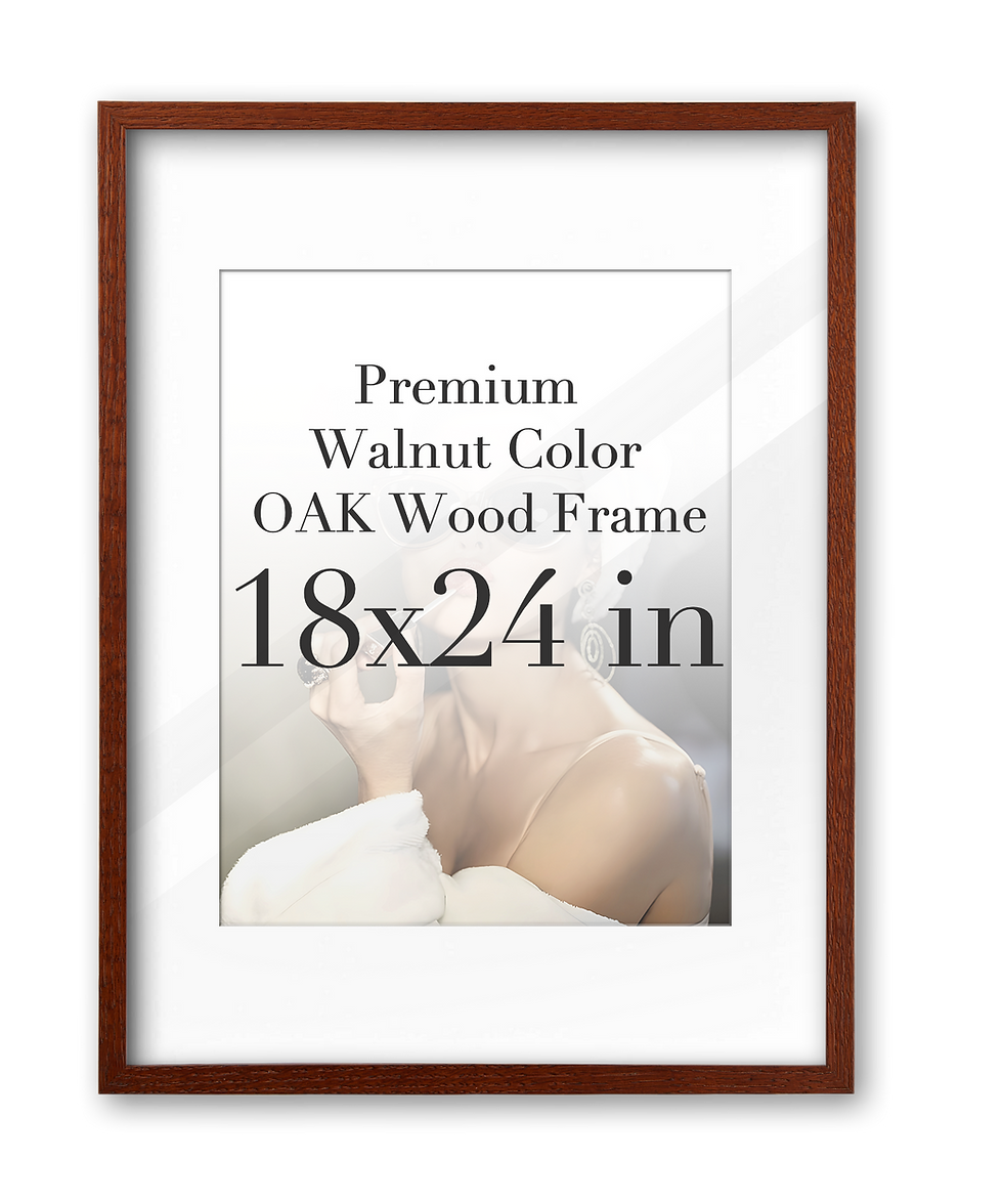 Thumbnail: Natural OAK Wood Frame Multi-Size & Multi-Color Options