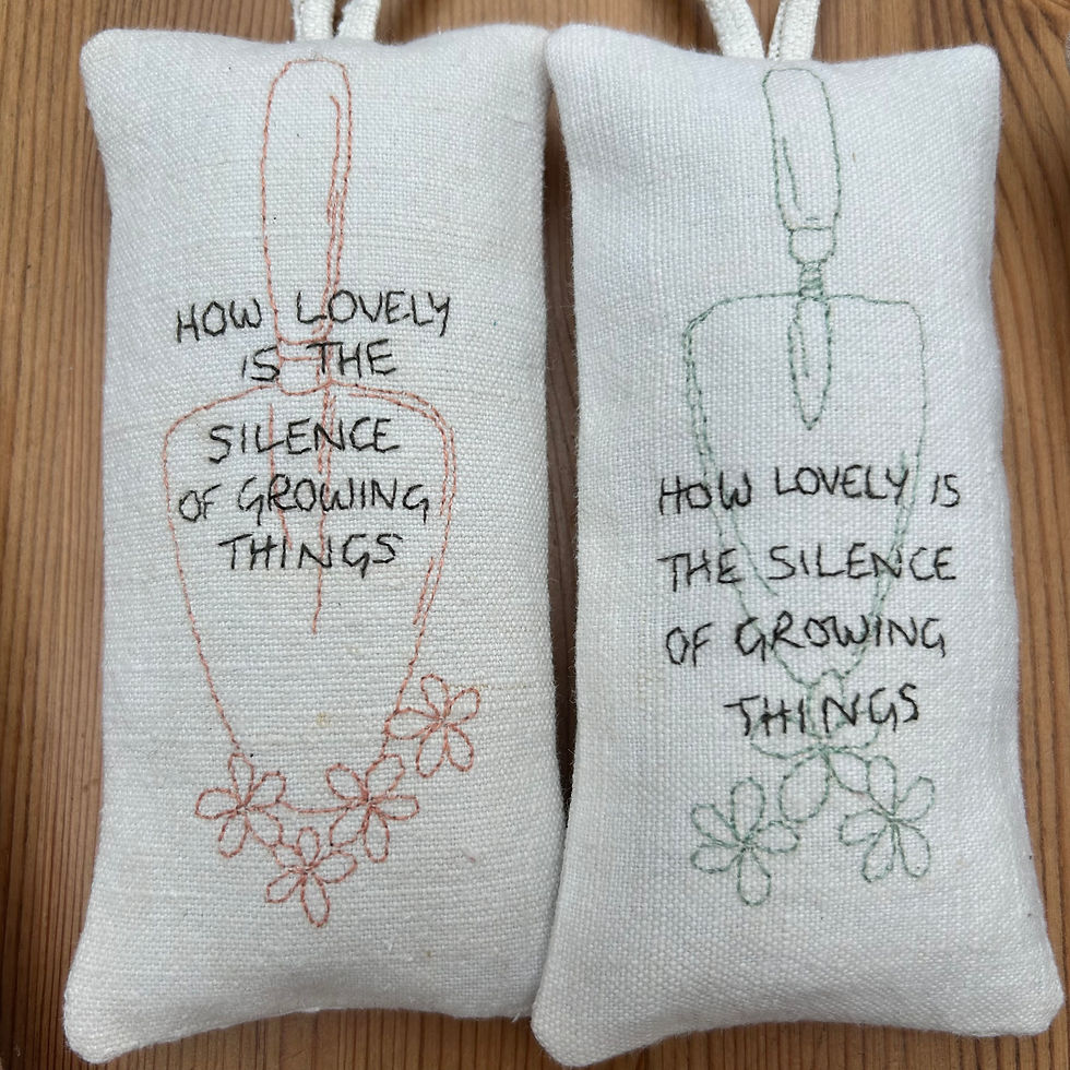 Thumbnail: Garden Quote Lavender Bag