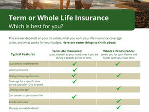 Choosing the Right Life Insurance: Navigating Term vs. Whole Life with Professional Guidance