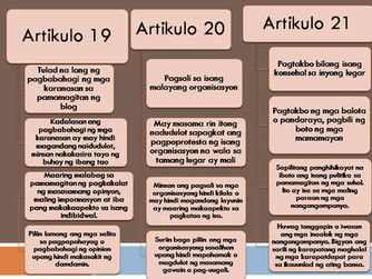 Artikulo sa mga Batas at Karapatan ng Bawat Tao o Organisayon