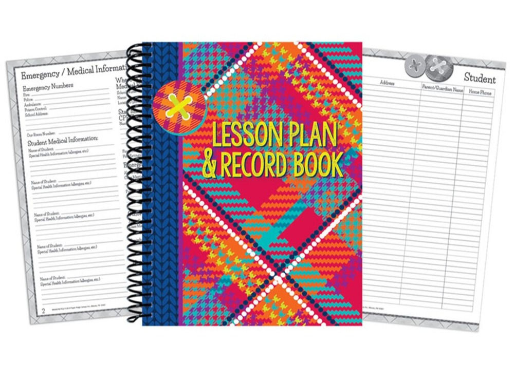 Plaid Lesson Plan Book