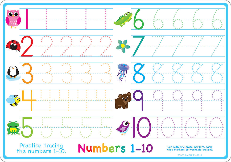 Thumbnail: Numbers 1-10 Smart Poly™ Learning Mat