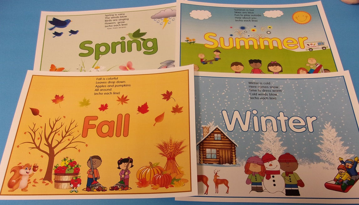 Four Seasons Flashcards/with song