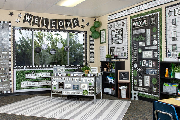 Modern Farmhouse is beautiful classroom decor