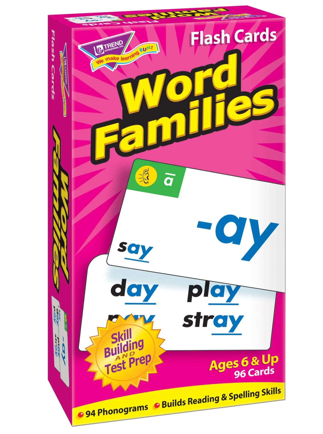 Word Families Skill Drill Flash Cards