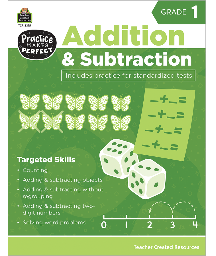 Practice Makes Perfect: Addition & Subtraction Grade 1