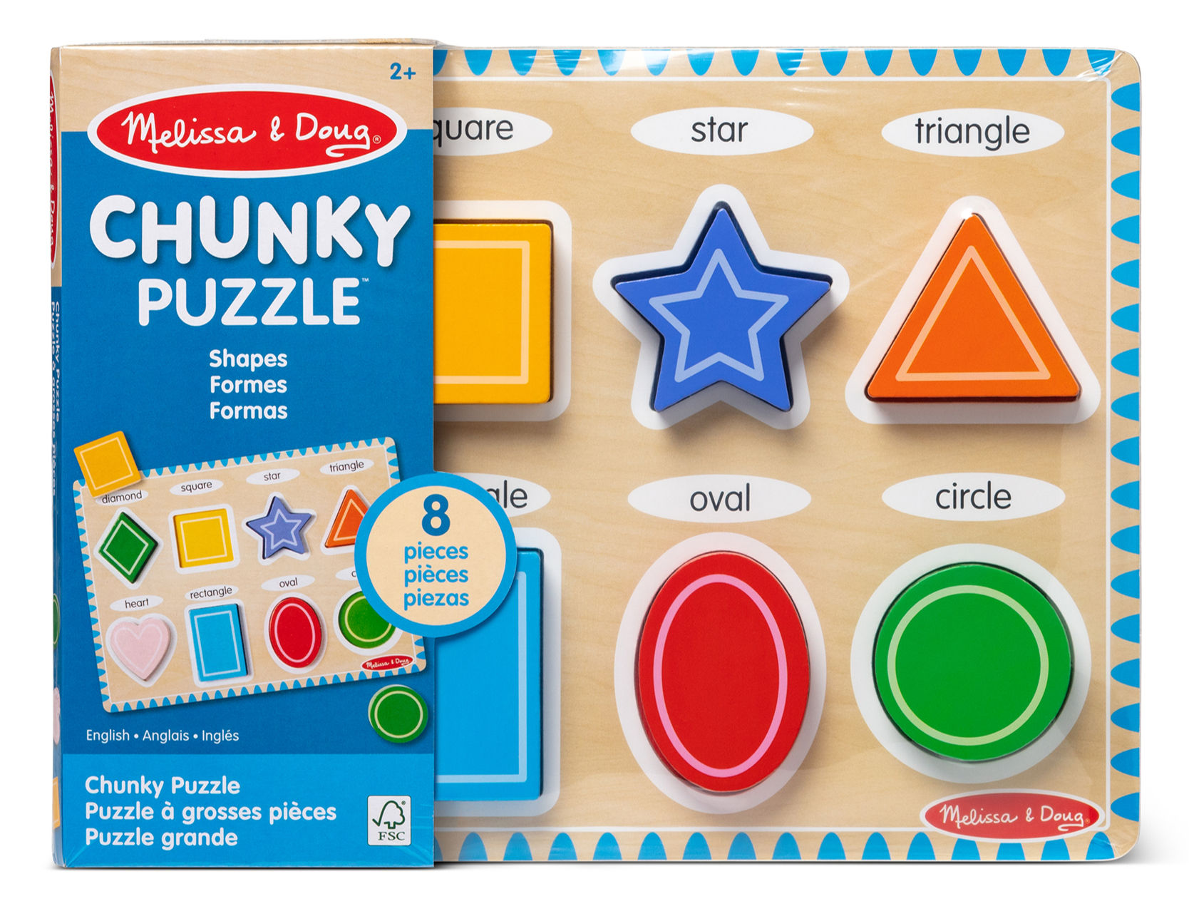 Shapes Chunky Puzzle - 8 Pieces