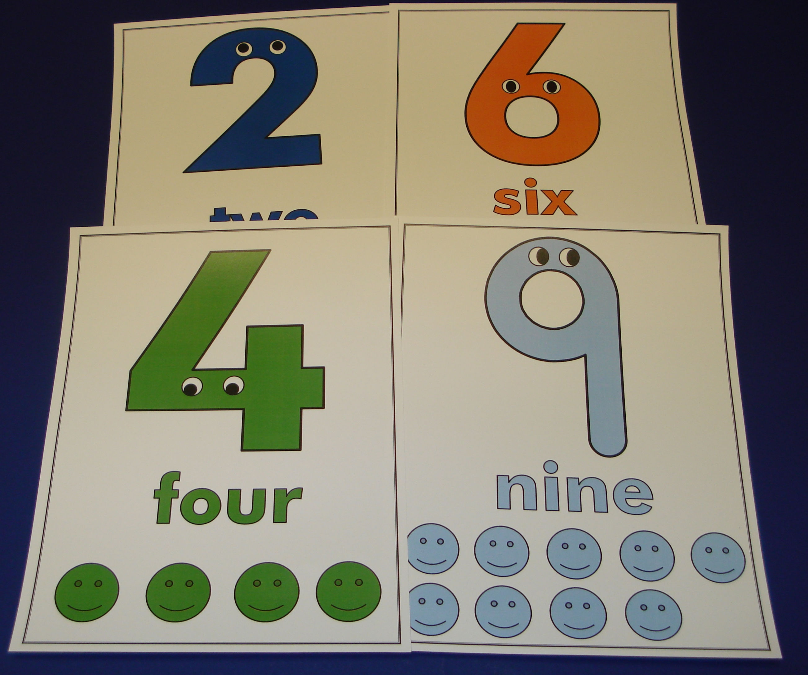 Numbers With Personality Flashcards  0-10