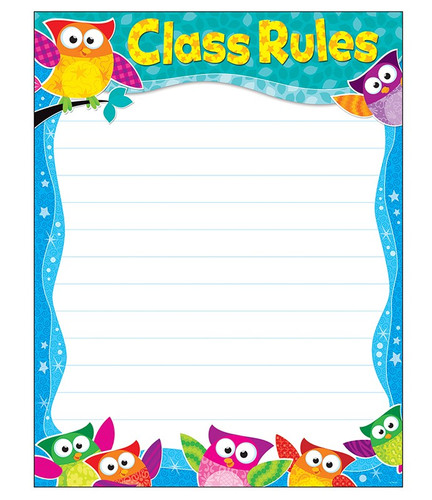 Class Rules Owl-Stars!® Learning Chart | Terrific Teaching To