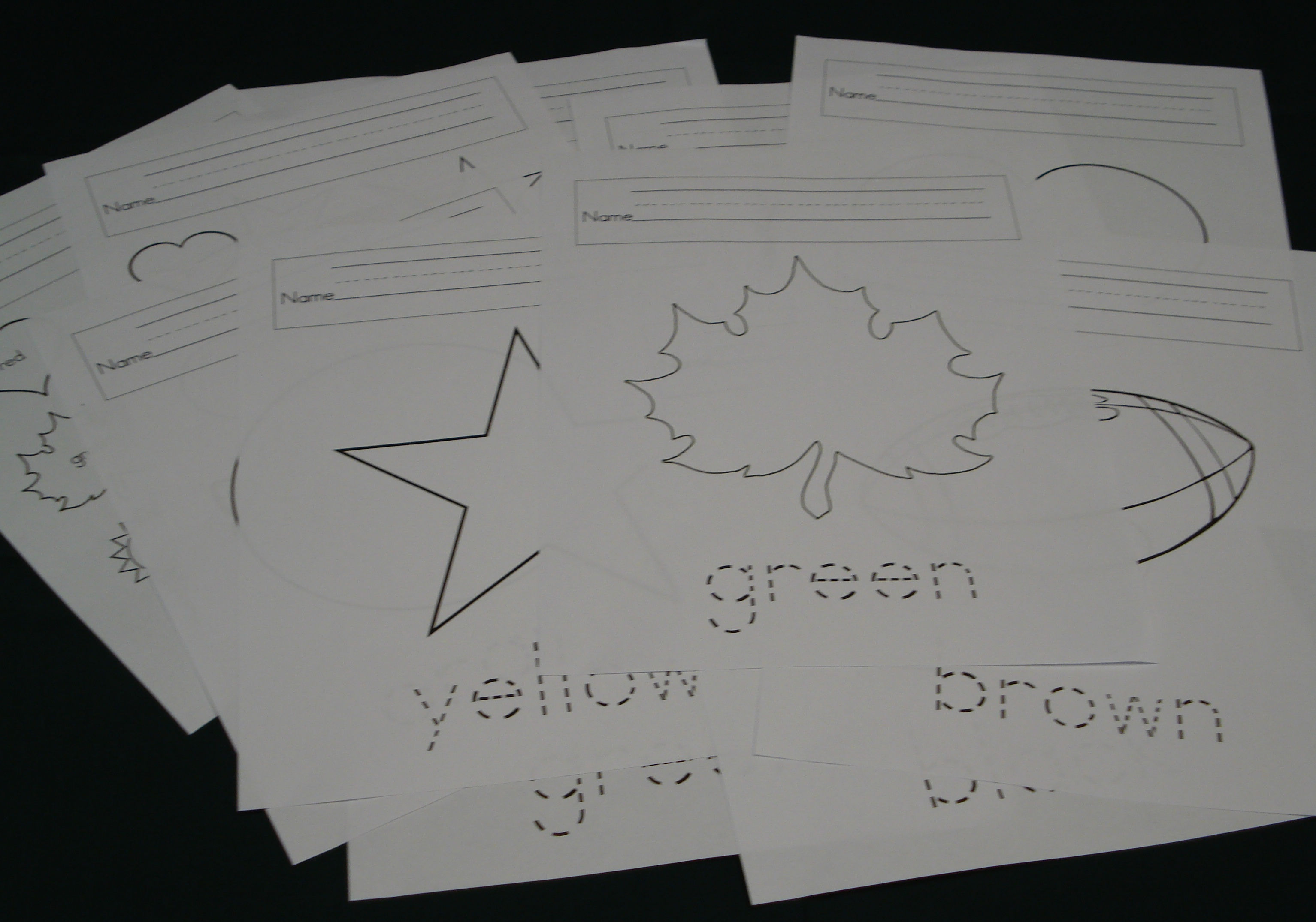 Knowing My Colors Worksheets.