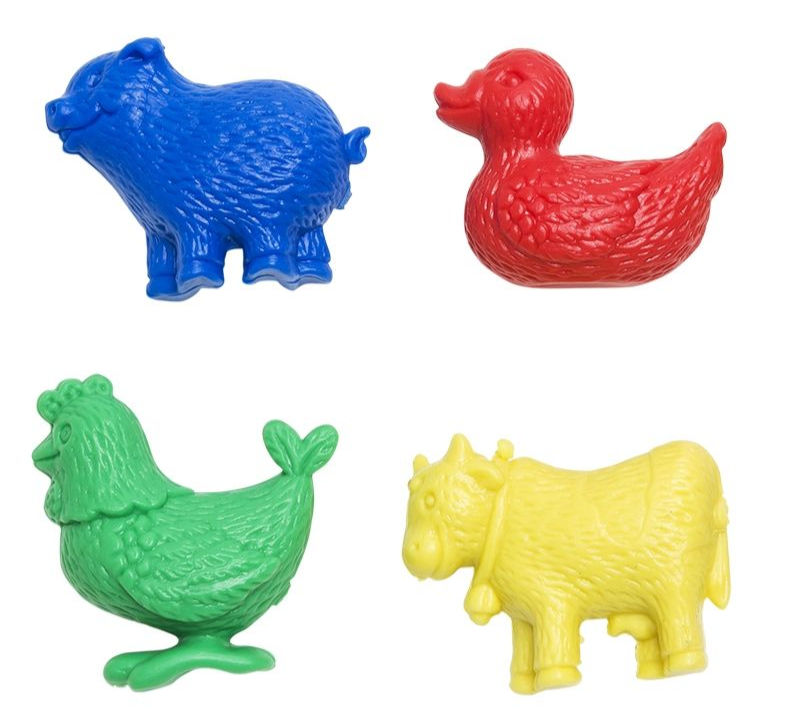 Farm Animal Counters, Set of 24