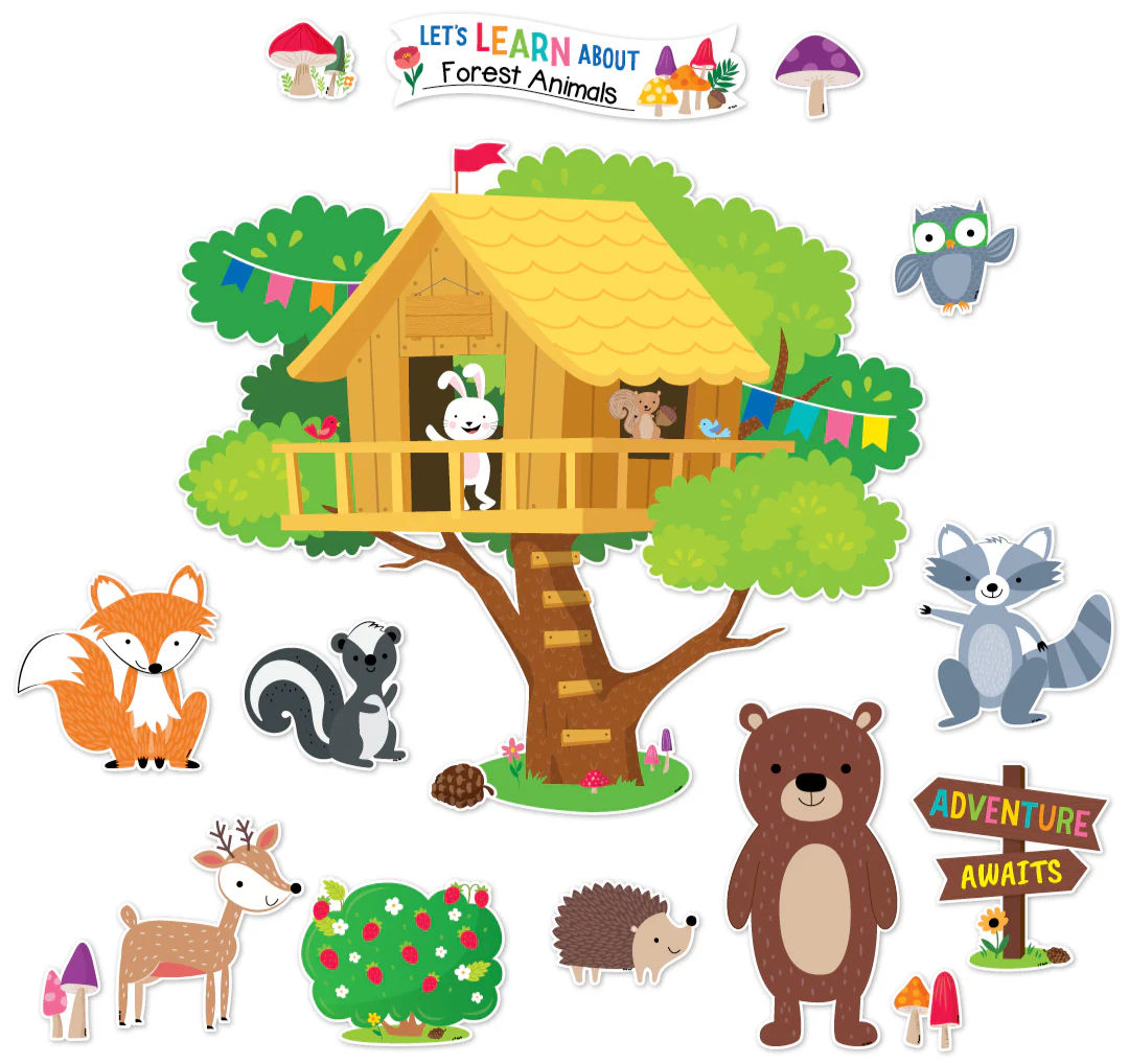 Woodland Friends Treehouse Bulletin Board