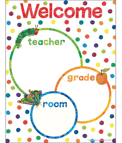 Welcome Chart Paper World of Eric Carle™ Welcome Chart | Terrific Teaching To