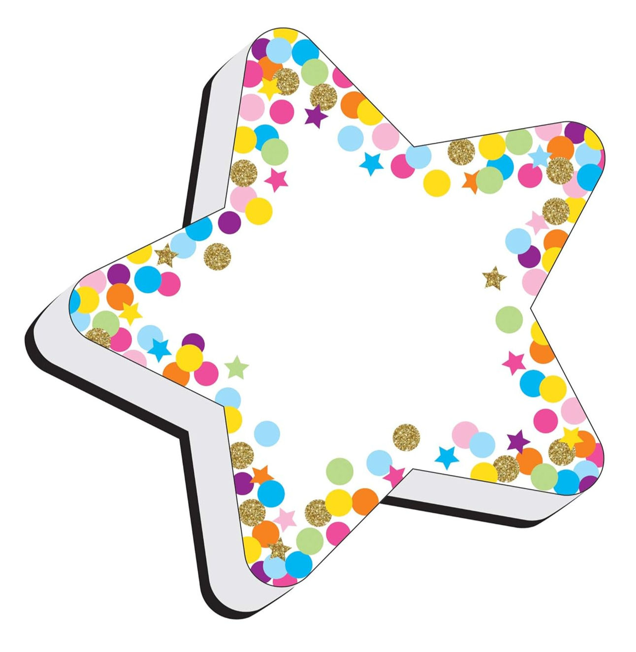 Magnetic Whiteboard Erasers, Star Confetti