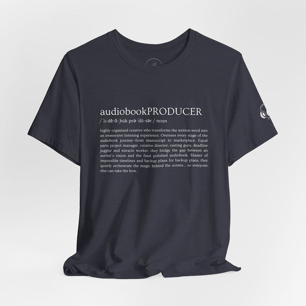 Thumbnail: audiobookPRODUCER Unisex T-Shirt (White Print)