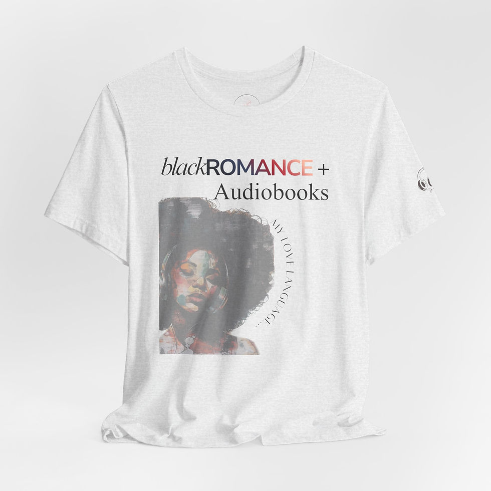 Thumbnail: Black Romance + Audiobooks T‑Shirt