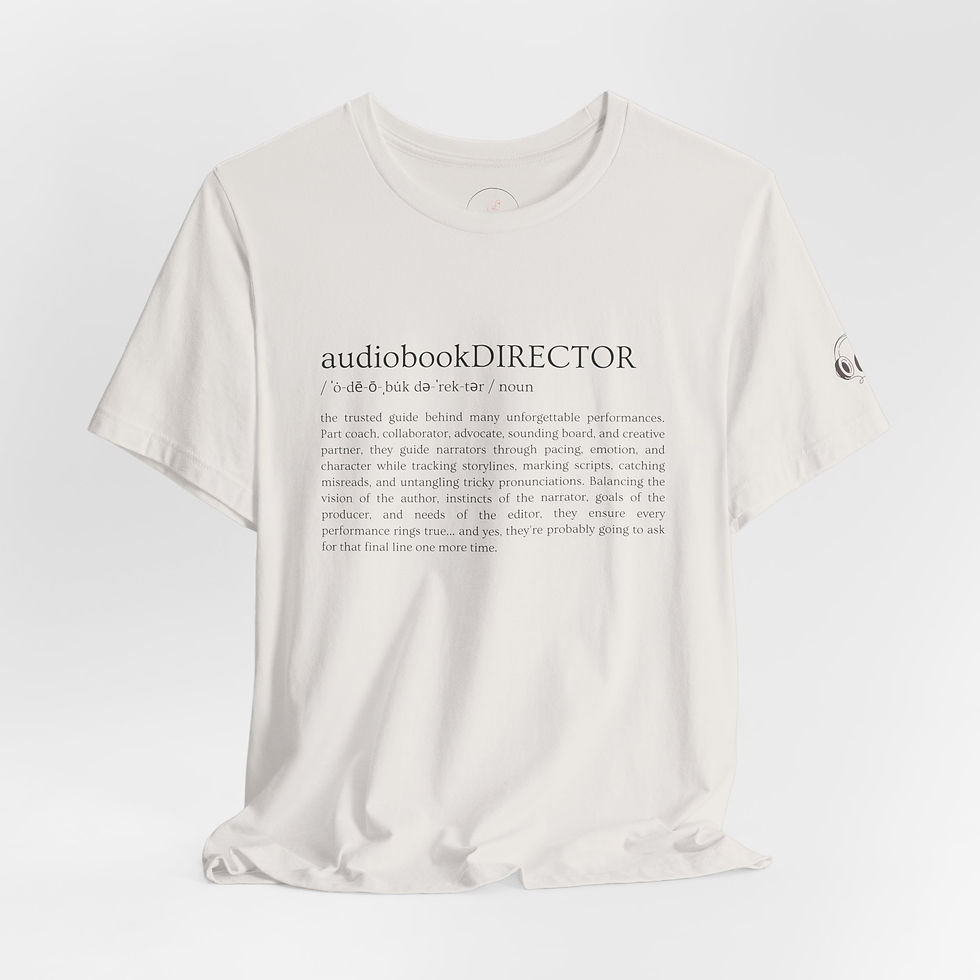 Thumbnail: audiobookDIRECTOR Unisex T-Shirt (Black Print)