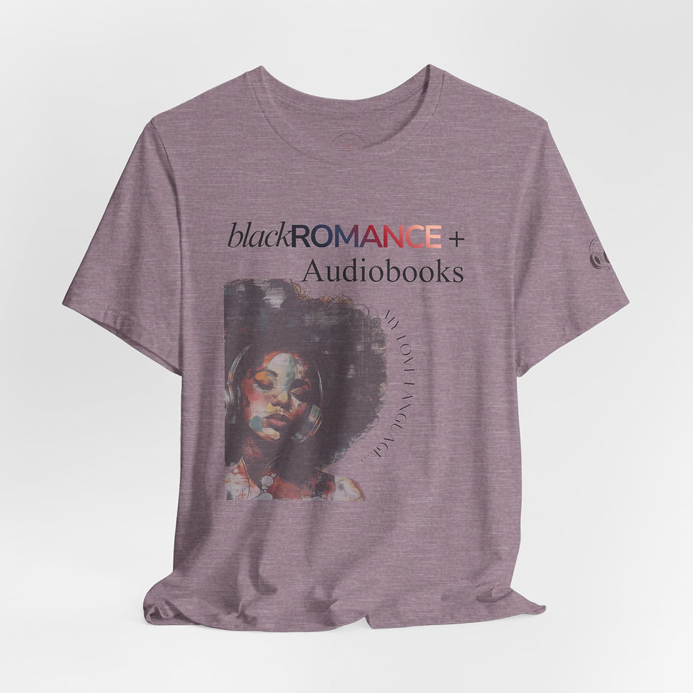 Thumbnail: Black Romance + Audiobooks T‑Shirt