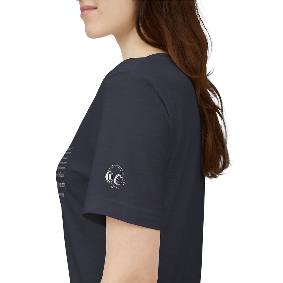 Thumbnail: audiobookJAWN Unisex T-Shirt (White Print)