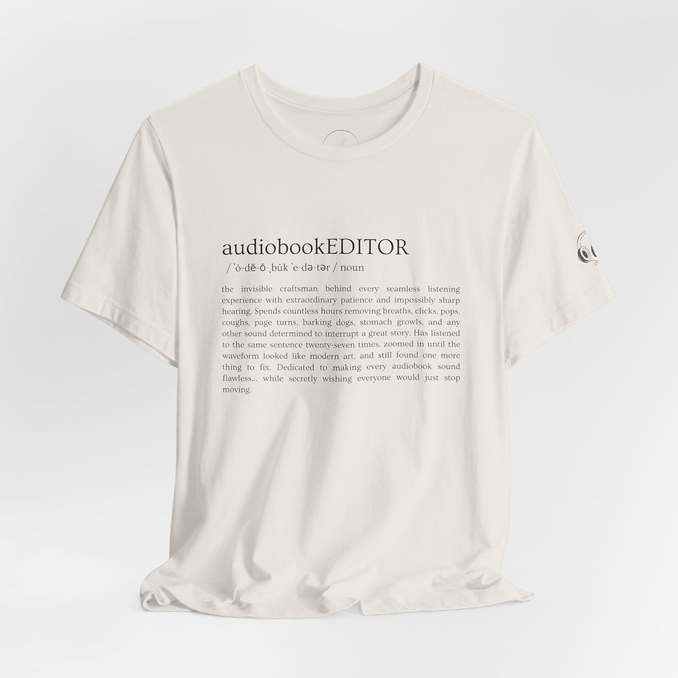 Thumbnail: audiobookEDITOR Unisex T-Shirt (Black Print)