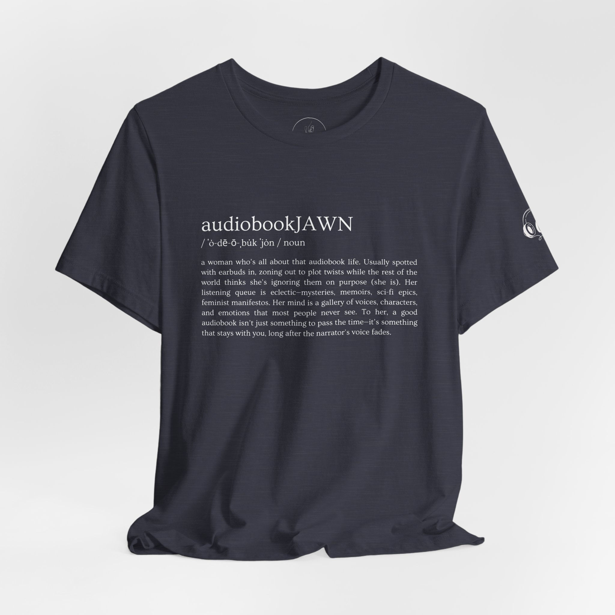 audiobookJAWN Unisex T-Shirt (White Print)
