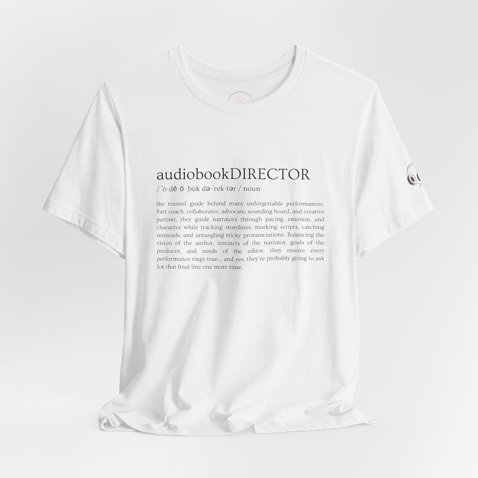 Thumbnail: audiobookDIRECTOR Unisex T-Shirt (Black Print)