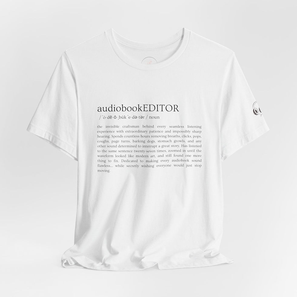 Thumbnail: audiobookEDITOR Unisex T-Shirt (Black Print)