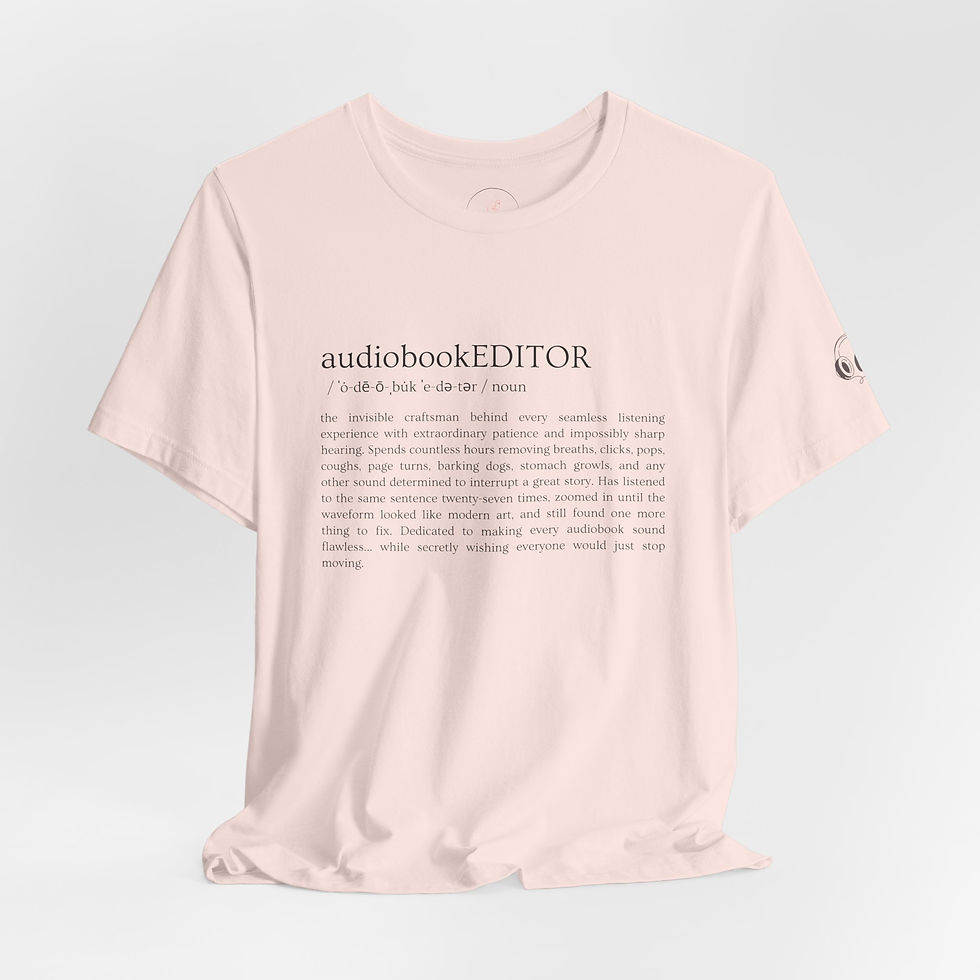 Thumbnail: audiobookEDITOR Unisex T-Shirt (Black Print)