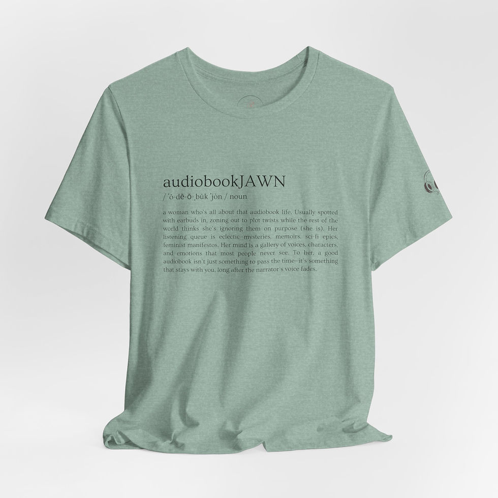 Thumbnail: audiobookJAWN Unisex T-Shirt (Black Print)