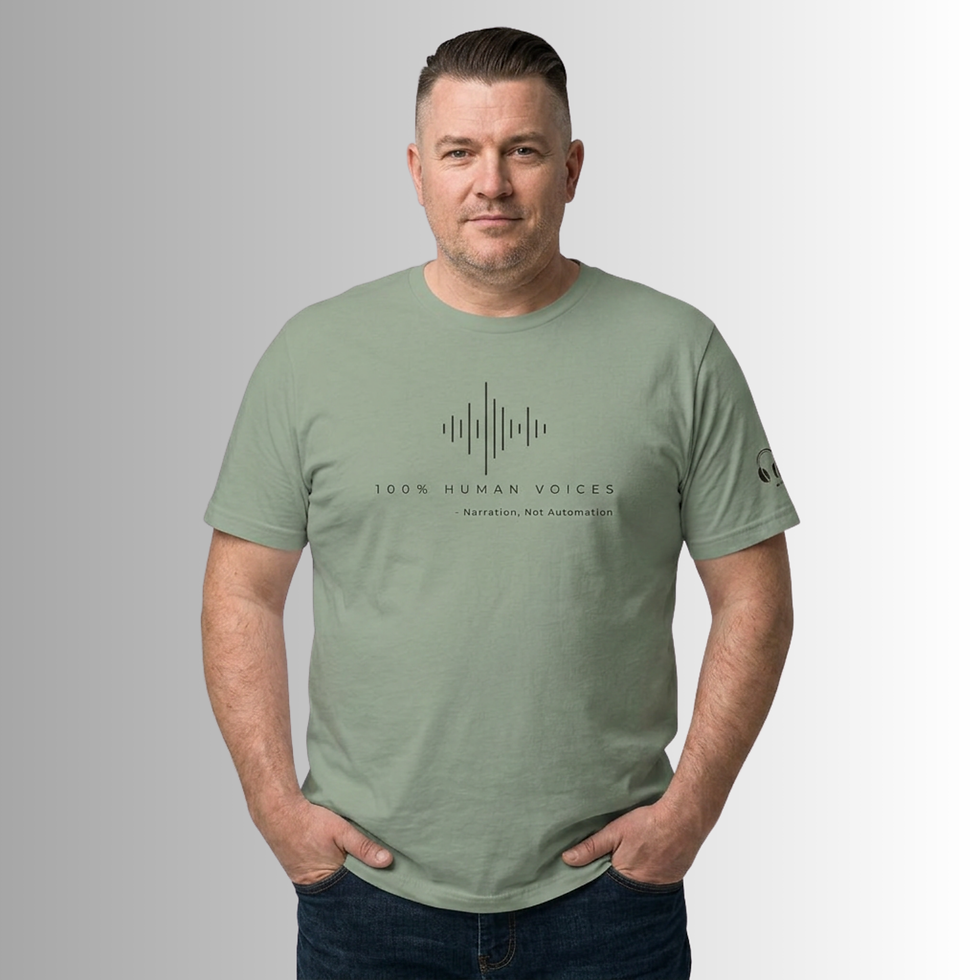 Thumbnail: 100% Human Voices Unisex T-Shirt (Black Print)