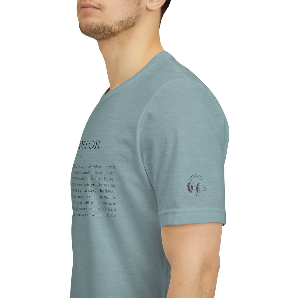 Thumbnail: audiobookEDITOR Unisex T-Shirt (Black Print)