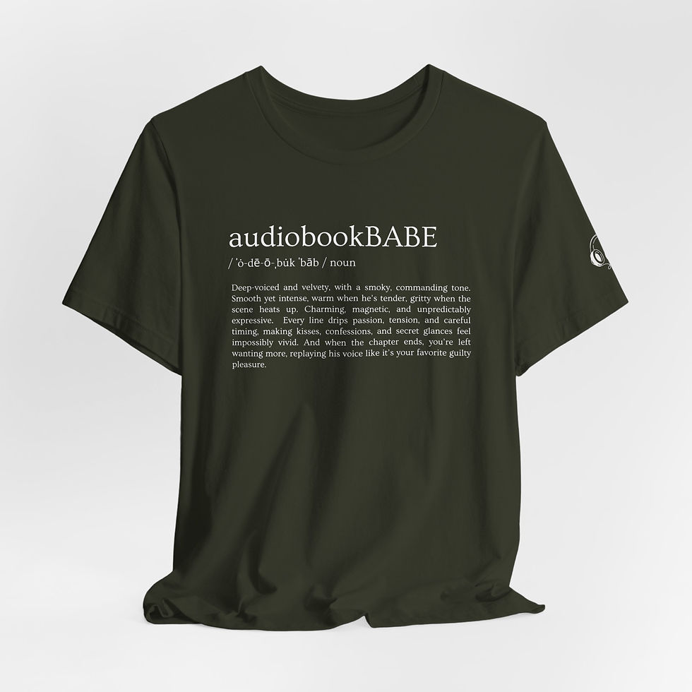 Thumbnail: audiobookBABE Unisex T-Shirt (White Print)