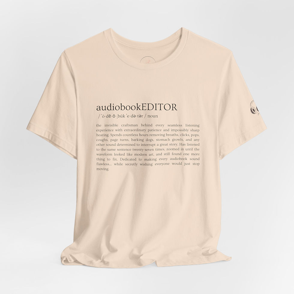 Thumbnail: audiobookEDITOR Unisex T-Shirt (Black Print)
