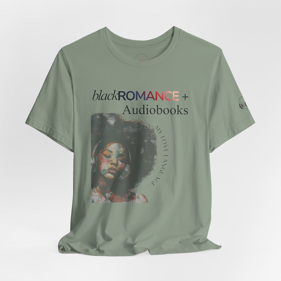 Thumbnail: Black Romance + Audiobooks T‑Shirt