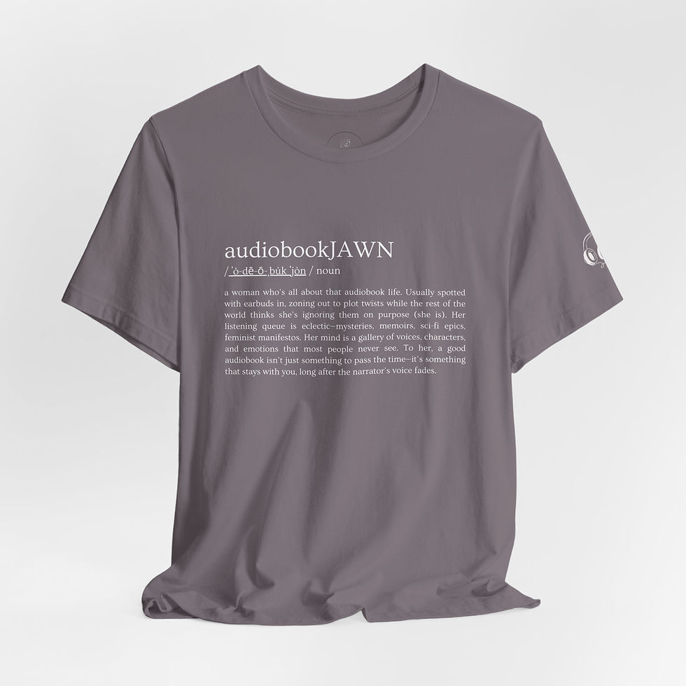 Thumbnail: audiobookENGINEER Unisex T-Shirt (White Print)