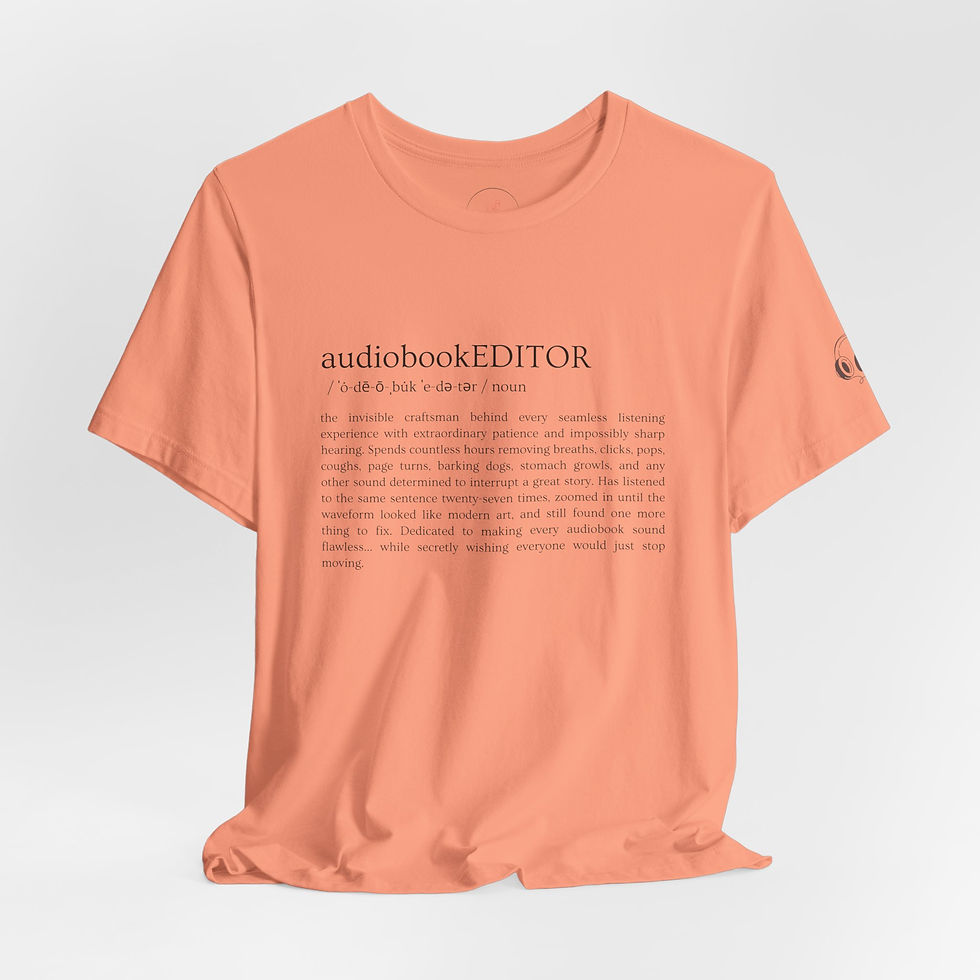 Thumbnail: audiobookEDITOR Unisex T-Shirt (Black Print)