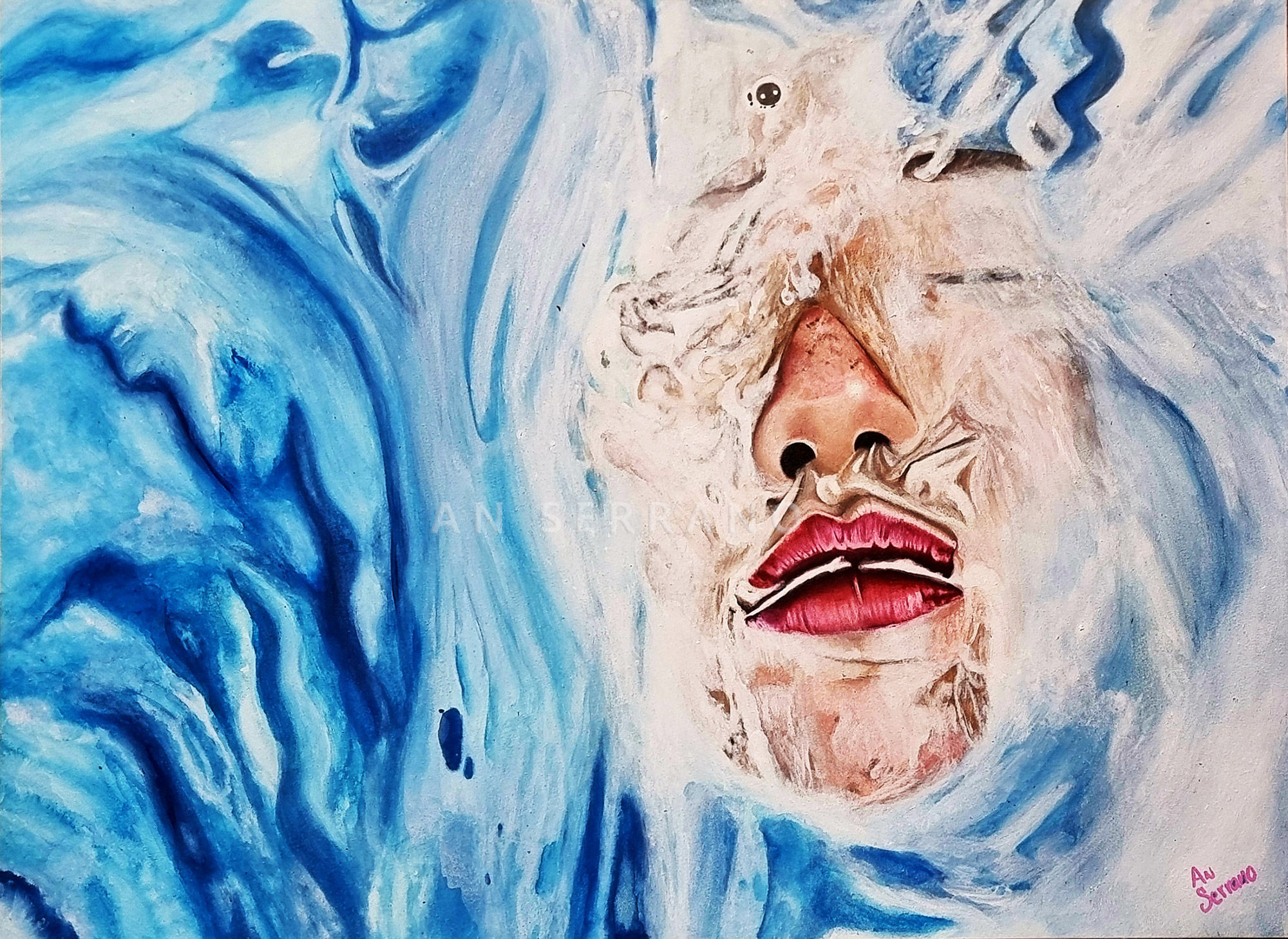 En la tina del baño menta