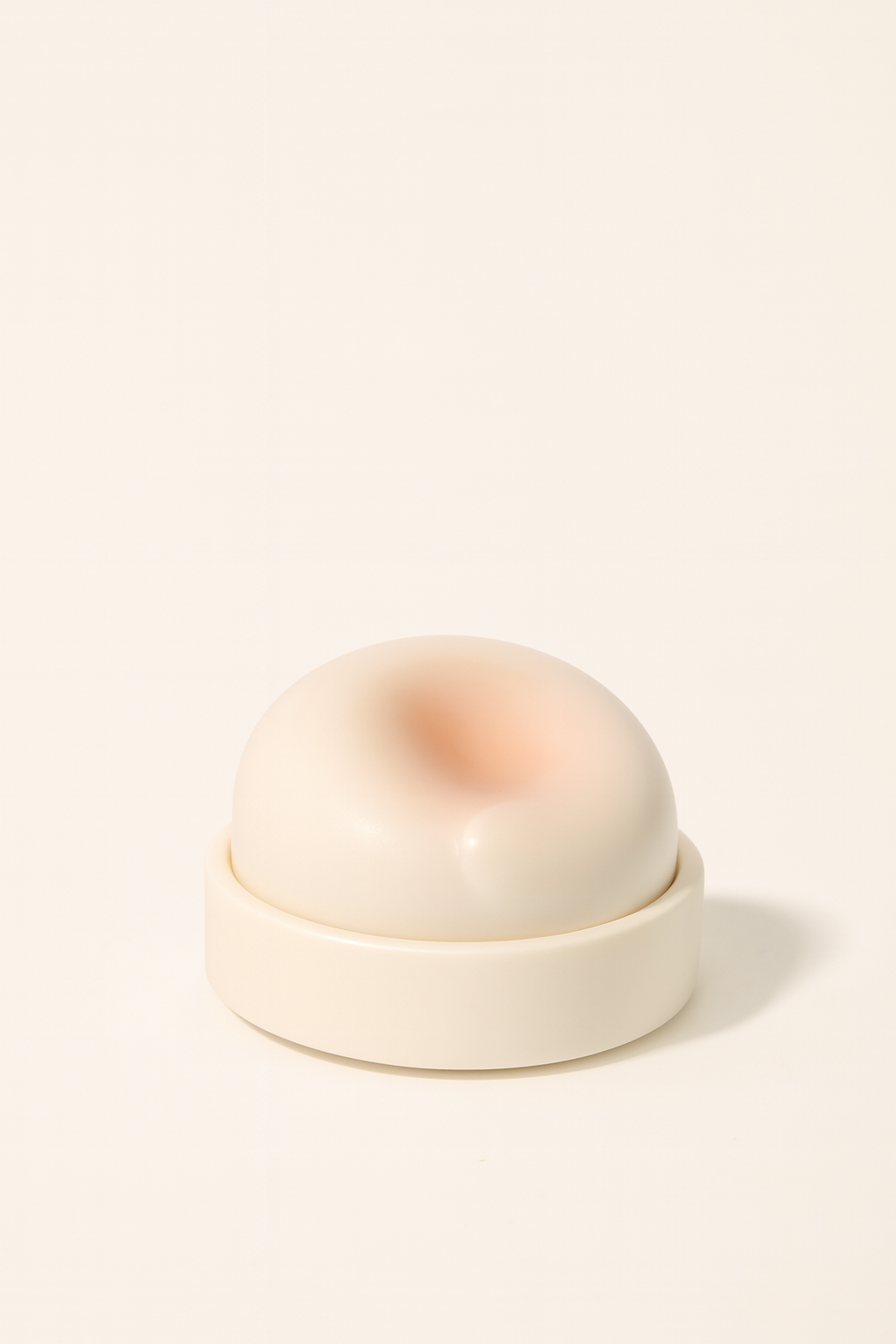 Creamy peach-colored dome