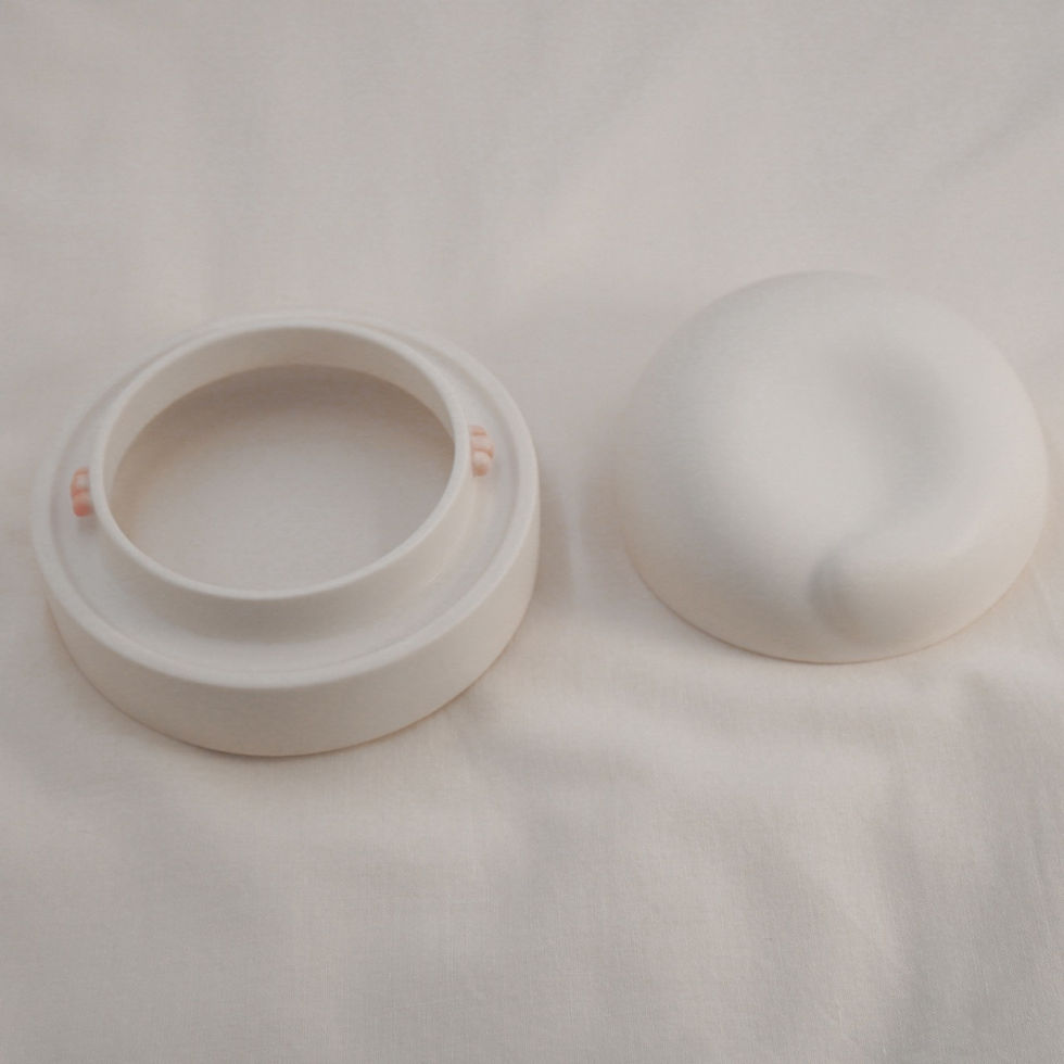 Miniaturbild: Custom pet portrait ceramic plaque, two-part mold