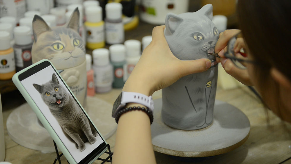 Thumbnail: Cat Ceramic Urn